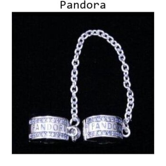 NEW Pandora Safety Chain Clip Bracelet Charm - Picture 5 of 5